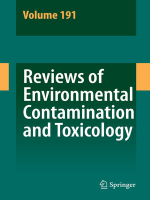 cover image of Reviews of Environmental Contamination and Toxicology 191
